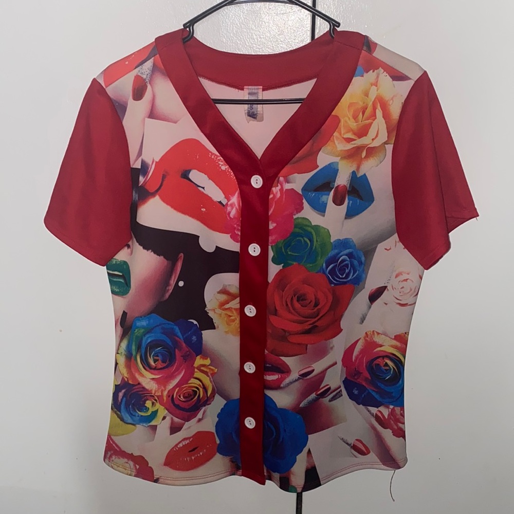Graphic Button Up